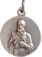 saint jude thaddeus apostle medal: patron saint of impossible cases - authentic italian craftsmanship logo