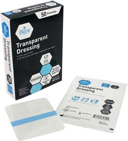 img 4 attached to 💧 Medpride Transparent Film Wound Dressing - 4x5, 50 Pack - Easy 3-Step Application, Adhesive, Sterile & Individually Packed - Semi-Permeable for Minor Wounds, Burns, Traumas & Road-Rash