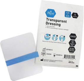 img 3 attached to 💧 Medpride Transparent Film Wound Dressing - 4x5, 50 Pack - Easy 3-Step Application, Adhesive, Sterile & Individually Packed - Semi-Permeable for Minor Wounds, Burns, Traumas & Road-Rash