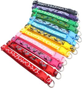 img 3 attached to 🐶 12/16 PCS Soft Nylon Puppy Whelping ID Collars - Adjustable Reusable Washable Baby Dog ID Bands for Breeders, Neck Sizes 8" - 13