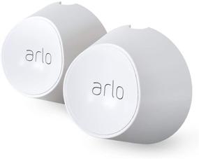 img 4 attached to 📷 Arlo Certified Magnetic Wall Mounts - Set of 2, for Indoor or Outdoor Use, Compatible with Arlo Ultra, Ultra 2, Pro 3, Pro 4 Cameras - White (VMA5000)