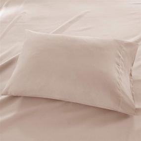 img 2 attached to 🛏️ Madison Park 3M Microcell Color Fast, Wrinkle and Stain Resistant, Soft Sheets with 16 Inch Deep Pocket All Season, Cozy Bedding Set with Matching Pillow Case in Queen Size, Blush