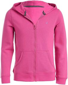 img 2 attached to 👧 Одежда для девочек Nautica Active: толстовка с молнией из флиса