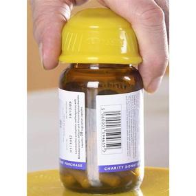 img 1 attached to DYCEM 50-1650Y Non-Slip Bottle Opener - Multi-Purpose, 2-inch Diameter (Yellow)