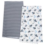 gerber organic 4-pack navy space flannel blankets: cozy and sustainable essentials for your little one logo
