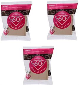 img 1 attached to ☕️ Hario 01 Coffee Filters - 3-Pack Set of 100-Count Natural Paper Filters (Total 300 Sheets) (Japanese Import)
