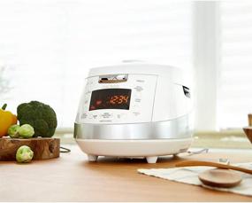 img 2 attached to 🍚 Cuckoo CRP-HS0657FW: 6-Cup Induction Heating Pressure Rice Cooker, 11 Menu Options, Stainless Steel Inner Pot - Made in Korea (White)