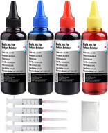 🖨️ ksi refill ink kit - 4x100ml for hp 950, 951, 932, 933, and more inkjet printer cartridges logo