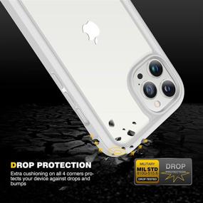 img 2 attached to Diaclara iPhone 13 Pro Max Case: Full Body 📱 Protection with Touch Sensitive Screen & Shockproof Bumper - Creamy White