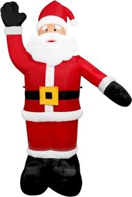 img 3 attached to 🎅 Enchant Your Yard with Decfine 8 Feet Christmas Inflatable Santa Claus – Illuminated Blow Up Decoration with Fan & Ropes (03-Santa)