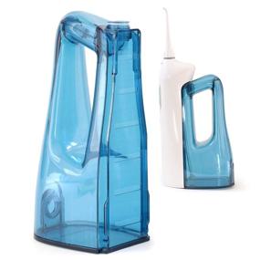 img 1 attached to 💦 ToiletTree Products Poseidon Oral Irrigator: Cordless & Portable Water Flosser - Standard & Expanded Tanks, 4 Tips - Bright White