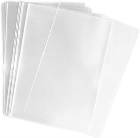 img 1 attached to 🎒 100 Pieces of 9x12 (O) Clear Flat Cello/Cellophane Bags by UNIQUEPACKING
