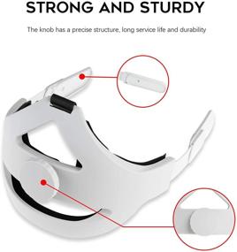 img 1 attached to 🎧 Orzero Adjustable Headband for Oculus Quest 2 - Comfortable White Head Strap with Cushion and Protective Padding to Reduce Pressure