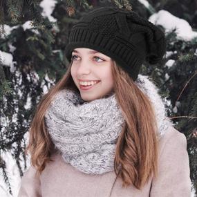 img 1 attached to Double-pack Unisex Winter Slouchy Beanie: Soft Knit Hat for Women and Men