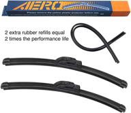 🚗 aero voyager 15-inch + 15-inch premium windshield wiper blades - oem replacement for jeep wrangler (2007-2017) with extra rubber refill and 1-year warranty (set of 2) logo