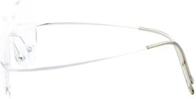 img 2 attached to 👓 Eyekepper Titanium Rimless Eyeglasses: Premium Men's Eyewear for Sunglasses and Accessories