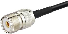 img 1 attached to 📡 Bingfu Ham Radio Antenna Adapter: SMA Male to UHF SO239 Female RG58 Coaxial Jumper Cable 1m/3ft - For Two Way Radio, Handheld Marine VHF Radio, RTL SDR Receiver, Portable VNA Vector Network Analyzer