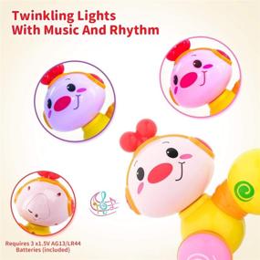 img 2 attached to 🐛 Vanmor Baby Toys: Musical Inchworm Toy for Crawling Babies 6-12 Months - Educational Toddler Toy with Light Up Face - Perfect Infant Gift for Boys and Girls (3-18 Months)