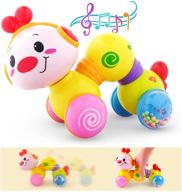 🐛 игрушка для малышей ванмор: музыкальный гусеничка для ползающих младенцев от 6 до 12 месяцев - обучающая игрушка с светящимся лицом - идеальный подарок для мальчиков и девочек (от 3 до 18 месяцев) логотип