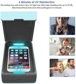 img 3 attached to 📱 Portable Phone Storage Box with Aromatherapy for iOS, Android Mobile Phones, Toothbrush, Jewelry, and Watches