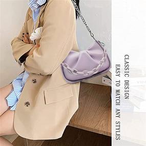 img 4 attached to 👜 Все-в-одном кроссбоди-дамплинг: универсальная плечевая сумка-кошелек для женщин с встроенным кошельком.