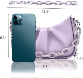 img 1 attached to 👜 Все-в-одном кроссбоди-дамплинг: универсальная плечевая сумка-кошелек для женщин с встроенным кошельком.
