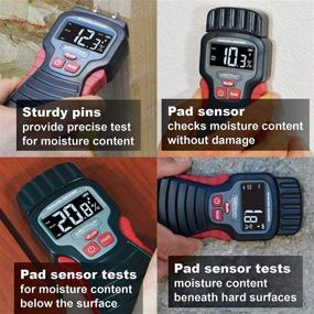 img 1 attached to 📊 Calculated Industries 7445 AccuMASTER Duo Pro Pin & Pinless Moisture Meter: Find Hidden Leaks and Moisture with Non-invasive Pad + Pin Sensors! Perfect for Restoration Contractors, Woodworkers, and DIYs.