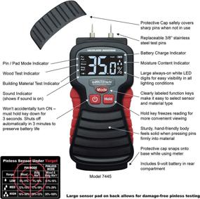 img 3 attached to 📊 Calculated Industries 7445 AccuMASTER Duo Pro Pin & Pinless Moisture Meter: Find Hidden Leaks and Moisture with Non-invasive Pad + Pin Sensors! Perfect for Restoration Contractors, Woodworkers, and DIYs.