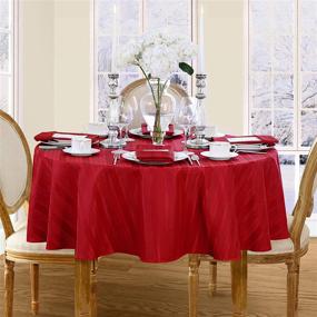 img 1 attached to 🎄 Effortless Elegance: Introducing the Newbridge Christmas No Iron Resistant Tablecloth