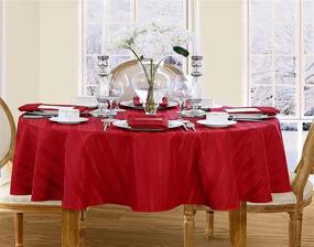 img 4 attached to 🎄 Effortless Elegance: Introducing the Newbridge Christmas No Iron Resistant Tablecloth