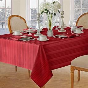 img 3 attached to 🎄 Effortless Elegance: Introducing the Newbridge Christmas No Iron Resistant Tablecloth