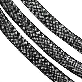 img 1 attached to 🔗 20 Yard Roll of 20mm Plastic Net Thread Mesh Cord in Black for Jewelry Making of Necklaces, Bracelets, and More - PH PandaHall