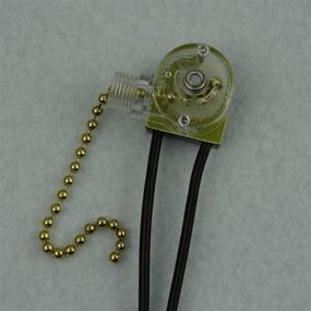 img 1 attached to 🔌 Optimized ZE-109 Zing Ear Ceiling Fan Light Lamp Replacement Pull Chain Switch