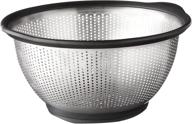 5-quart black kitchenaid gourmet stainless steel colander logo