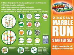 img 2 attached to 🦖 Marble Genius Run Dinosaur Starter Pack: An Incredible Marble Run Adventure