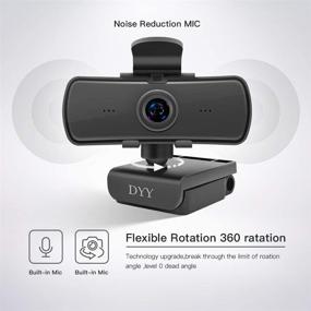 img 1 attached to 📷 DYY 2K Webcam: Full HD Web Cam with Mic & Tripod - Ideal for Conference, Gaming & Video Calling