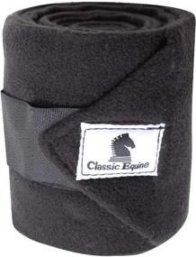 img 1 attached to Classic Equine Polo Wraps Black