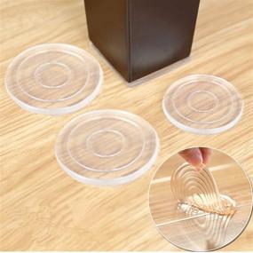 img 4 attached to Premium Non-Slip Furniture Grippers - Set of 8, 3-inch Silicone Feet Pads for Furniture Legs - Ideal Floor Protectors to Keep Furniture Firmly in Place (80mm)