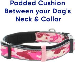 img 2 attached to Pawtitas Camouflage Dog Collar: Padded, Reflective, Neoprene Puppy Training Collar