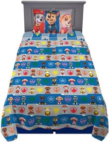 img 4 attached to Nickelodeon Patrol Bedding Microfiber Sheet