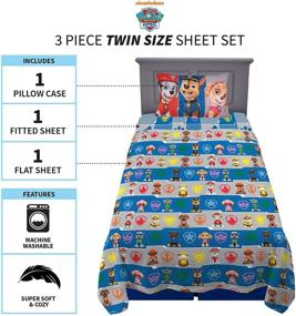 img 2 attached to Nickelodeon Patrol Bedding Microfiber Sheet