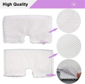 img 2 attached to 6 Pack Washable Steam Mop Replacement Pads for Shark Steam Pocket Mops - 🧽 Compatible with S3501, S3601, S3550, S3801, S3901, S3601D, S3801CO, S3901D, S3455K, S2902, SE450 - by Extolife