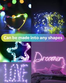 img 2 attached to 🎄 Aclorol LED Christmas Fairy Lights: 100Leds 32.8FT Rainbow 12 Colors Changing 12 Modes - Remote Timer & USB Powered - Perfect for Christmas Tree Party Wedding Garden Indoor Outdoor Decoration