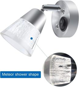 img 1 attached to 🚐 Enhance Your RV Lighting with Luxvista Acrylic Wall Lamp - Meteor Shape, Rotatable 3W LED Fixture for Bedside Reading in RV Caravans, 5th Wheels, or Vehicles - Daylight, with Switch (1-Pack)