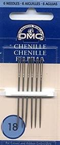 img 2 attached to DMC 1768-18 Chenille Hand Needles, 6-Pack, Size 🧵 18 - Superior Craftsmanship for All Your Sewing Needs
