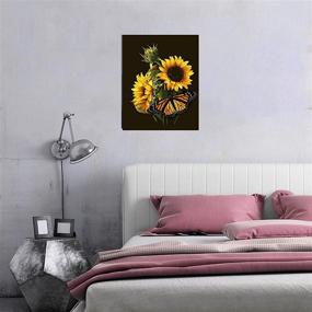 img 3 attached to Tangbr Painting Beginner Sunflower Butterfly