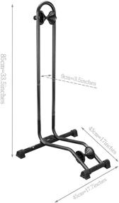 img 3 attached to 🚲 Bikehand Floor Parking Rack Stand for Mountain and Road Bikes - Indoor and Outdoor Nook Garage Storage Solution