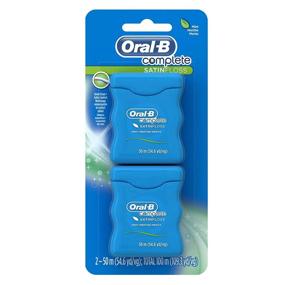 img 4 attached to 🦷 Oral-B Complete SatinFloss Mint Dental Floss, 50 M (54.6 yd) - Pack of 2