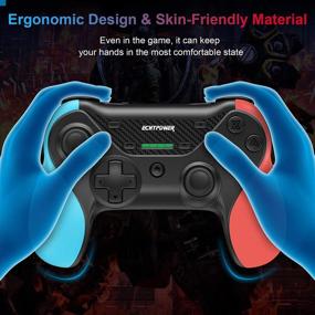 img 2 attached to 🎮 ECHTPower Pro Controller for Nintendo Switch/Switch Lite/Switch OLED – Ergonomic Gamepad with Adjustable Turbo, Motion, Vibration Function and One-Click Wakeup