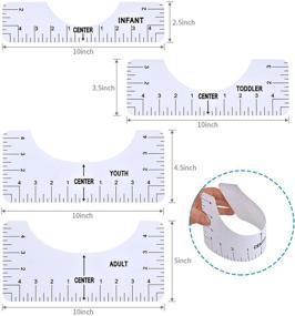 img 2 attached to 👕 4PCs T-Shirt Ruler Guide Set - Vinyl Alignment Ruler for Clothing Design, Centering & Heat Press Tool - Ideal for Sublimation, Vinyl & BSFORV